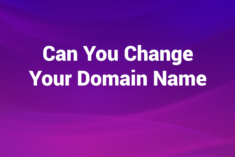 Can You Change Your Domain Name